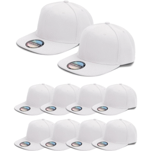 10 Pack Blank Snapback Hats for Men Flat Brim Hats Baseball Caps Bulk