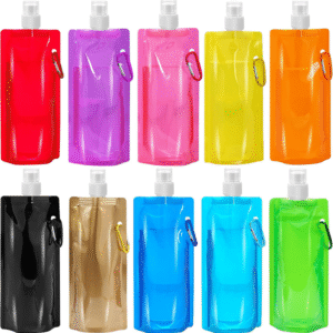 10 Pcs Collapsible Foldable Water Bottle 480ml