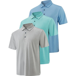 3 Pack Polo Shirts for Men Dry Fit Performance