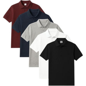 BenBen 5 Pack Men Polo Shirts