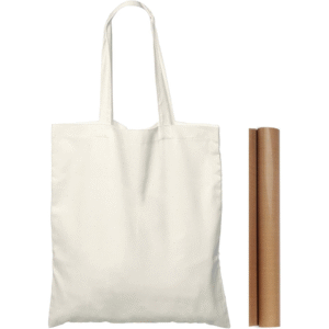 NPBAG 25 Pack 15'' X 16'' Natural Cotton Tote Bags