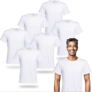 Polyester Adult T-Shirts for Sublimation, 6 Pac