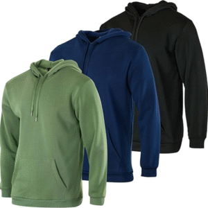 Real Essentials 3 Pack: Men's Fleece Pullover Hoodie