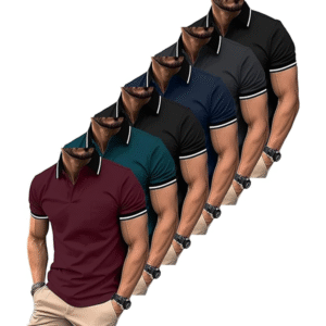 ZITY 6 Pack Men Polo Shirts