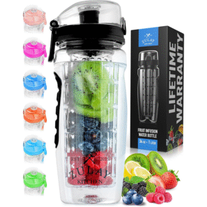Zulay Fruit Infuser Water Bottle - 34oz