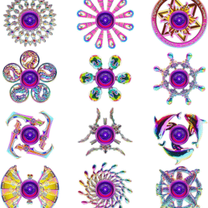 12-Pack Alloy Metal Fidget Spinners