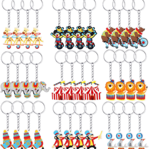 36 Pcs Circus Carnival Party Favors PVC Keychain