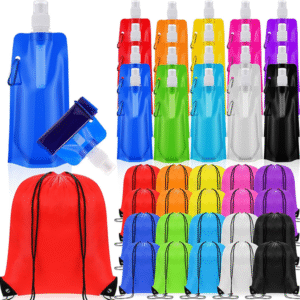 40 Pcs 16 oz Collapsible Water Bottles