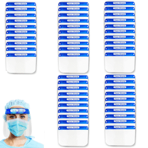 50 Pack Face Shield Direct Splash Protection
