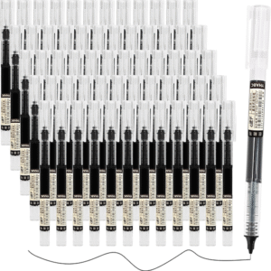 Beieverluck 60 Pieces Rollerball Pens Bulk 0.5 mm