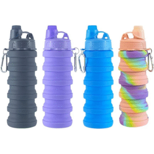 Collapsible Water Bottles 4 pack Travel Water Bottle