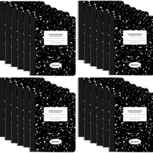 Composition Notebooks, Wide Ruled, 200 Pages (Pack of 24)