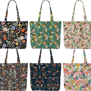 Decohim Multiple Packs Floral Japanese Print Canvas Tote Bag