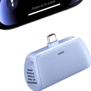 Keychain Portable Charger USB-C, 2500mAh Ultra Compact Type C Power Bank