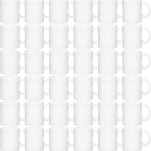 MR.R Set of 36 Sublimation Blanks Dishwasher White Ceramic Coffee Mugs