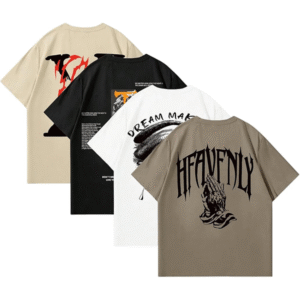 Men's 4 Piece Y2K Graphic Tees Short Sleeve