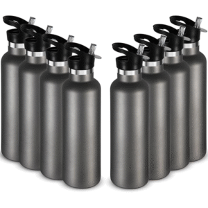 Neihepal 24oz Insulated Water Bottles Bulk 8 Pack