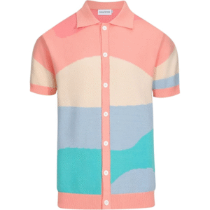 OXKNIT Mens Short Sleeve Vintage Polo Shirts Casual Multi