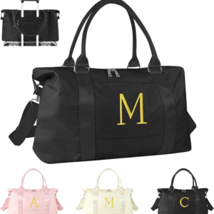 Personalized Initial Gym Dance Bag, Travel Duffel Bag for Teen Girls