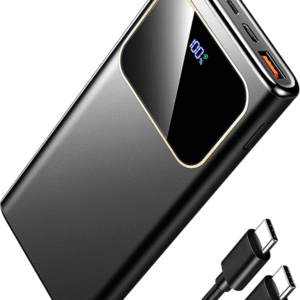 Power Bank 10000mAh Portable Charger, USB-C (Input&Output) 22.5W Fast Charging Battery Pack