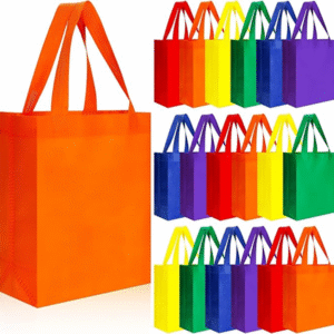 Roowest 48 Pcs Rainbow Color Bags Bulk with Handles